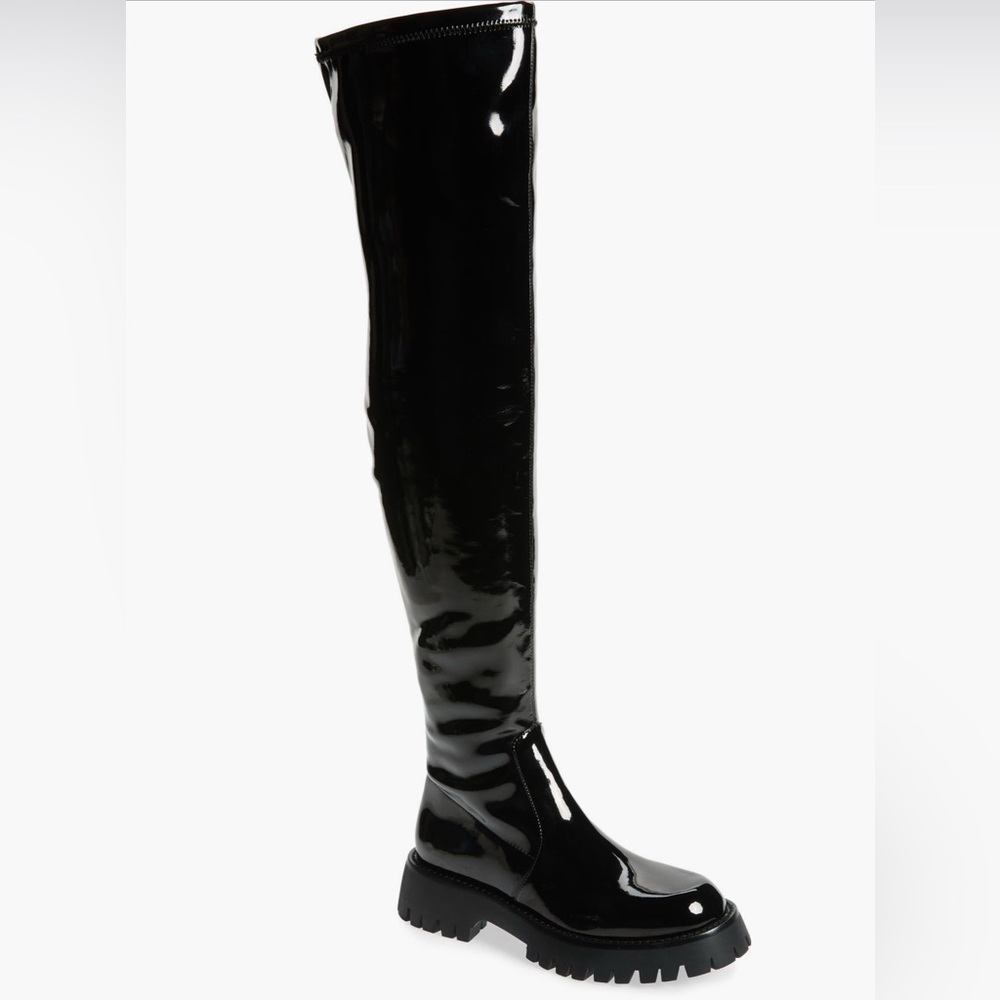 Jeffrey Campbell Break Thigh Boot in Black size 7.5 Women’s